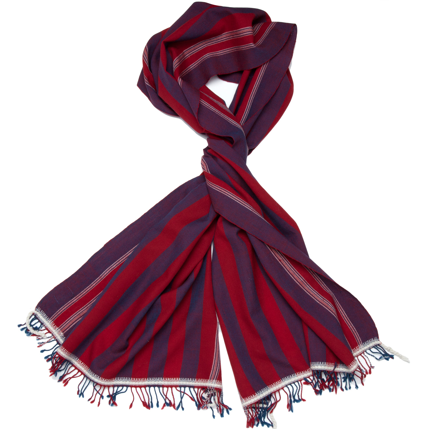 Red and deals navy scarf